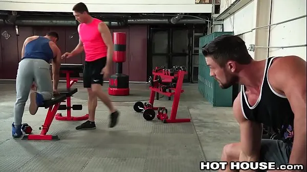 Hot HotHouse Ryan Rose Cumshot For 2 Of His Boys At The Gym warm Videos