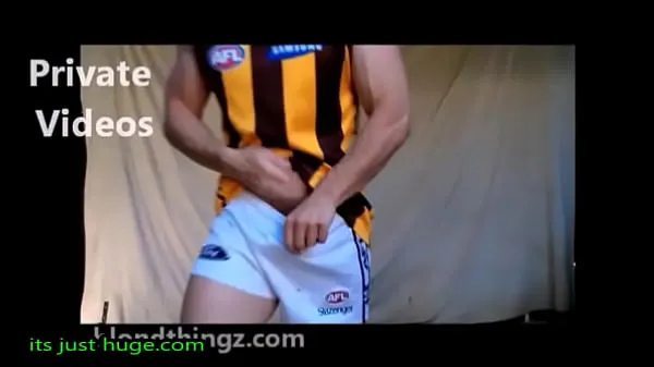 Hot Football Player in Nylon rugby Shorts Flex Muscle warm Videos