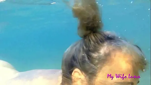 Hot This Italian MILF wants cock at the beach in front of everyone and she sucks and gets fucked while underwater warm Videos