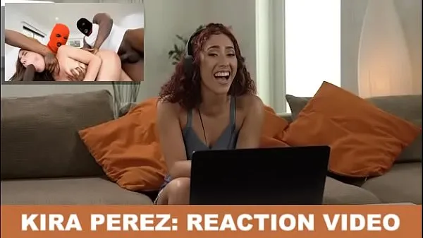 Hot BANGBROS - Kira Perez Watched Her Own Porn Movies And It Was Totally Cringe (Reaction warm Videos