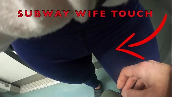 Hot My Wife Let Older Unknown Man to Touch her Pussy Lips Over her Spandex Leggings in Subway อบอุ่น วิดีโอ