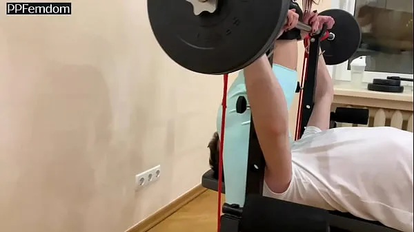 Hot Red Head Mistress Sofi In Blue Leggings Face Sitting and Ass Worship Femdom In GYM (Preview warm Videos