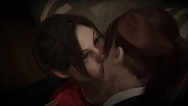 Video caldi Resident Evil Double Futa - Crossover sessuale di Claire Redfield (Remake) e Claire (Revelations 2 caldi