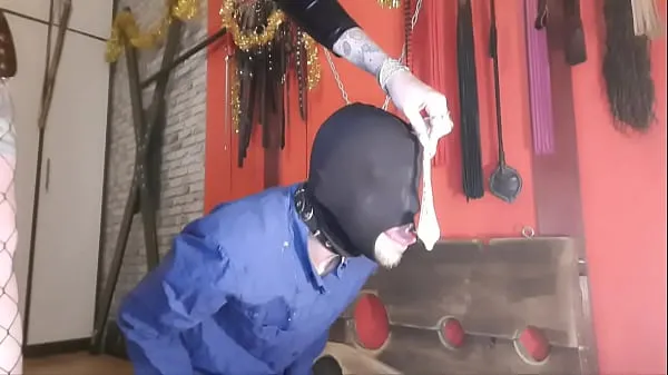 Hot Sperm fetish. The slave joyfully accepts someone else's sperm on his face. The humiliation of a slave warm Videos