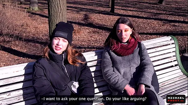 Hot Try it! Street Bet With Stranger Girls - Public Agent - POV warm Videos