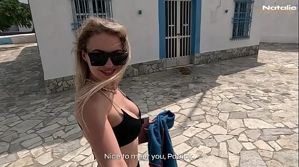 Gorące Dude's Cheating on his Future Wife 3 Days Before Wedding with Random Blonde in Greece ciepłe filmy