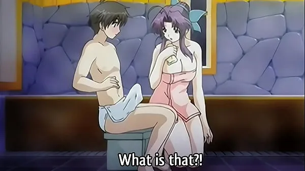 Kuumia Step Mom gives a Bath to her 18yo Step Son - Hentai Uncensored [Subtitled lämmintä videota