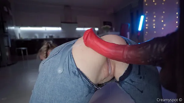 Hot Big Ass Teen in Ripped Jeans Gets Multiply Loads from Northosaur Dildo warm Videos